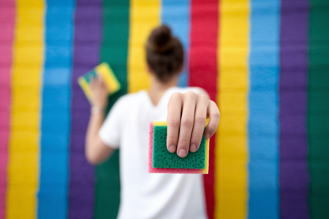 Comment Peindre à l'Éponge : Technique et Astuces pour un Mur Décoratif